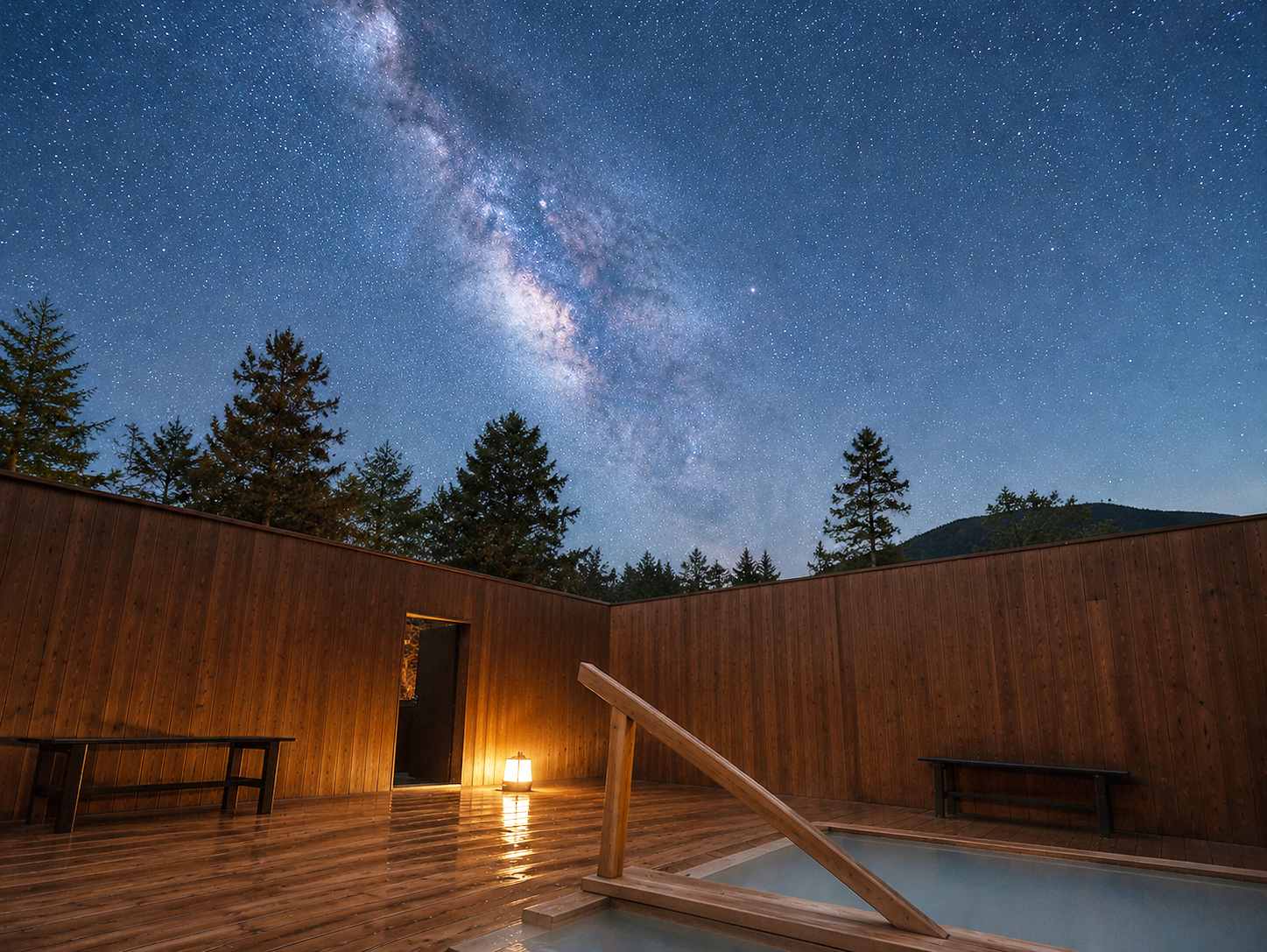 露天風呂(星空)